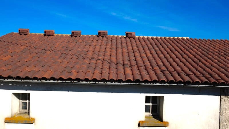 Changement grande toiture vue aérienne