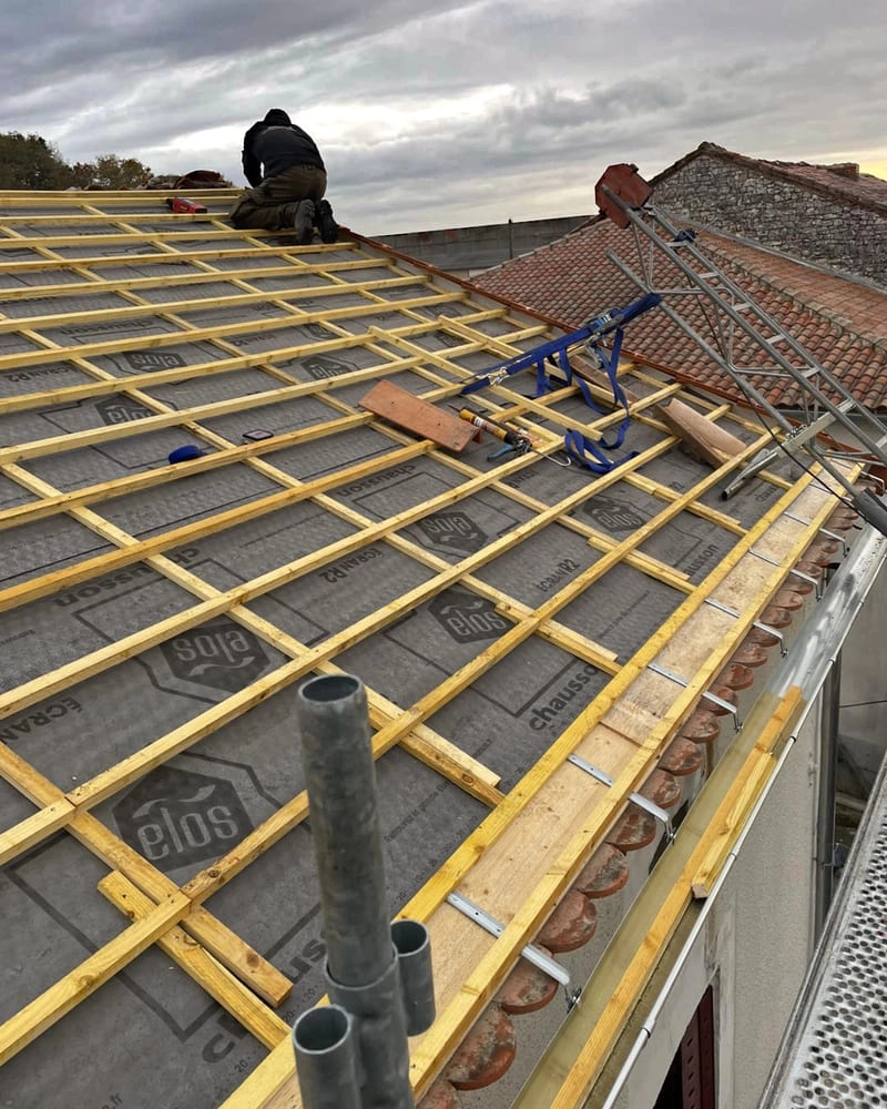 Chantier à La Rochefoucauld-en-Angoumois